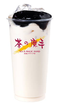 Grass Jelly Green Milk Tea