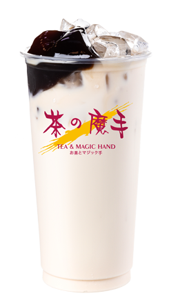 咖啡凍奶青(コーヒーゼリー入り青茶のミルクティー:クリーマー使用)